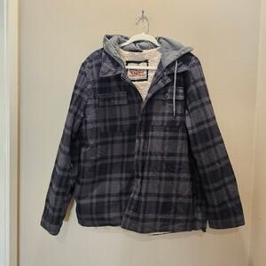 Levi's Faux Sherpa Lined Flannel Shirt Jacket Size L